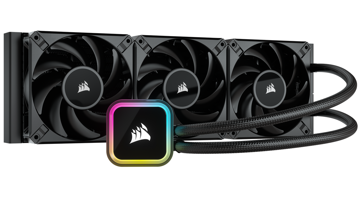 Cooler Corsair "iCUE H150i RGB ELITE", skt universal, racire cu lichid, ventilator 120 mm x 3, 1850 rpm, iluminat RGB, "CW-9060060-WW" (timbru verde 2.00 lei)