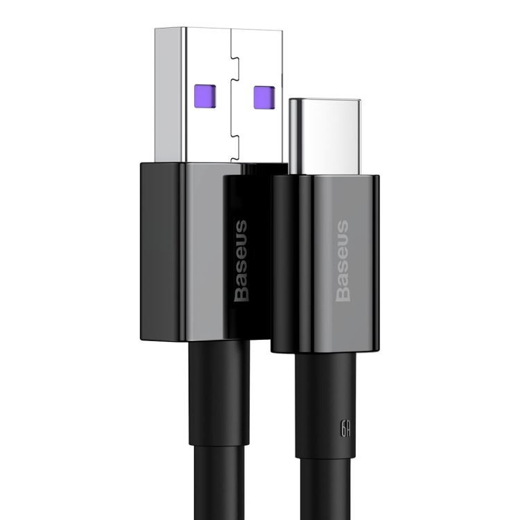 CABLU alimentare si date Baseus Superior, Fast Charging Data Cable pt. smartphone, USB la USB Type-C 66W, 2m, negru "CATYS-A01" (timbru verde 0.08 lei) - 6953156205512