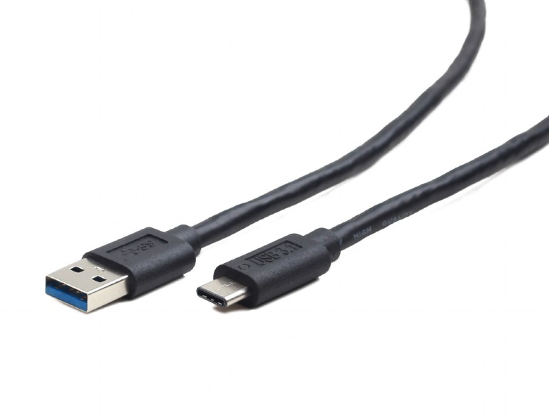 CABLU alimentare si date GEMBIRD, pt. smartphone, USB 3.0 (T) la USB 3.1 Type-C (T), 36W, 0.1m, negru, "CCP-USB3-AMCM-0.1M" (timbru verde 0.08 lei)