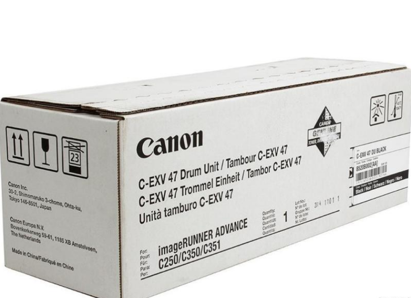 Drum Unit Original Canon Black, EXV47BK, pentru IR Advance C250I|C350I|C351IF39K, (timbru verde 0.8 lei),NOPP, "CF8520B002AA"