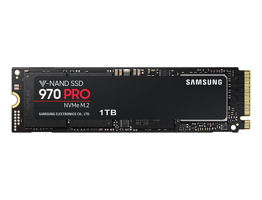 SSD SAMSUNG, Gen3 x 4, 970 PRO, 1 TB, M.2, PCIe Gen3.0 x4, V-Nand 2bit MLC, R/W: 3500/2700 MB/s, "MZ-V7P1T0BW"