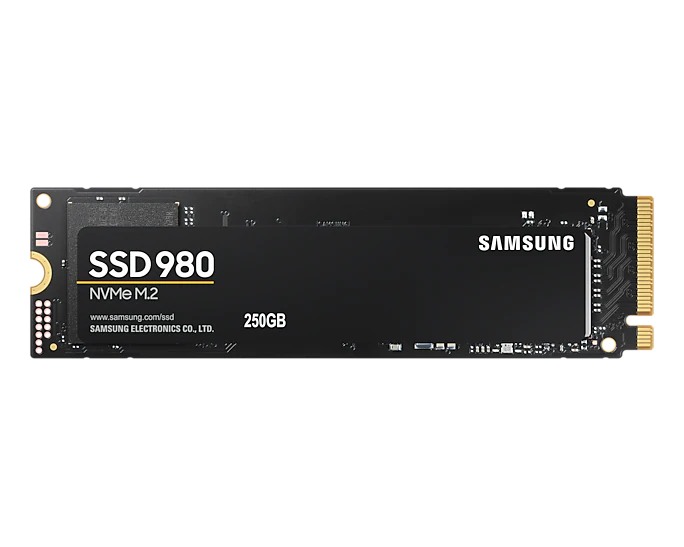 SSD SAMSUNG, 980, 250GB, M.2, PCIe Gen3.0 x4, V-Nand 3bit MLC, R/W: 2900 MB/s/1300 MB/s "MZ-V8V250BW"