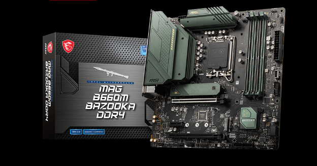 PLACA de BAZA MSI "MAG B660M BAZOOKA4", skt LGA 1700, mATX, Intel B660, 4 x DDR4, max. 128 GB, 4 x SATA, 2 x M.2, 7.1, "MAG B660M BAZOOKA4"