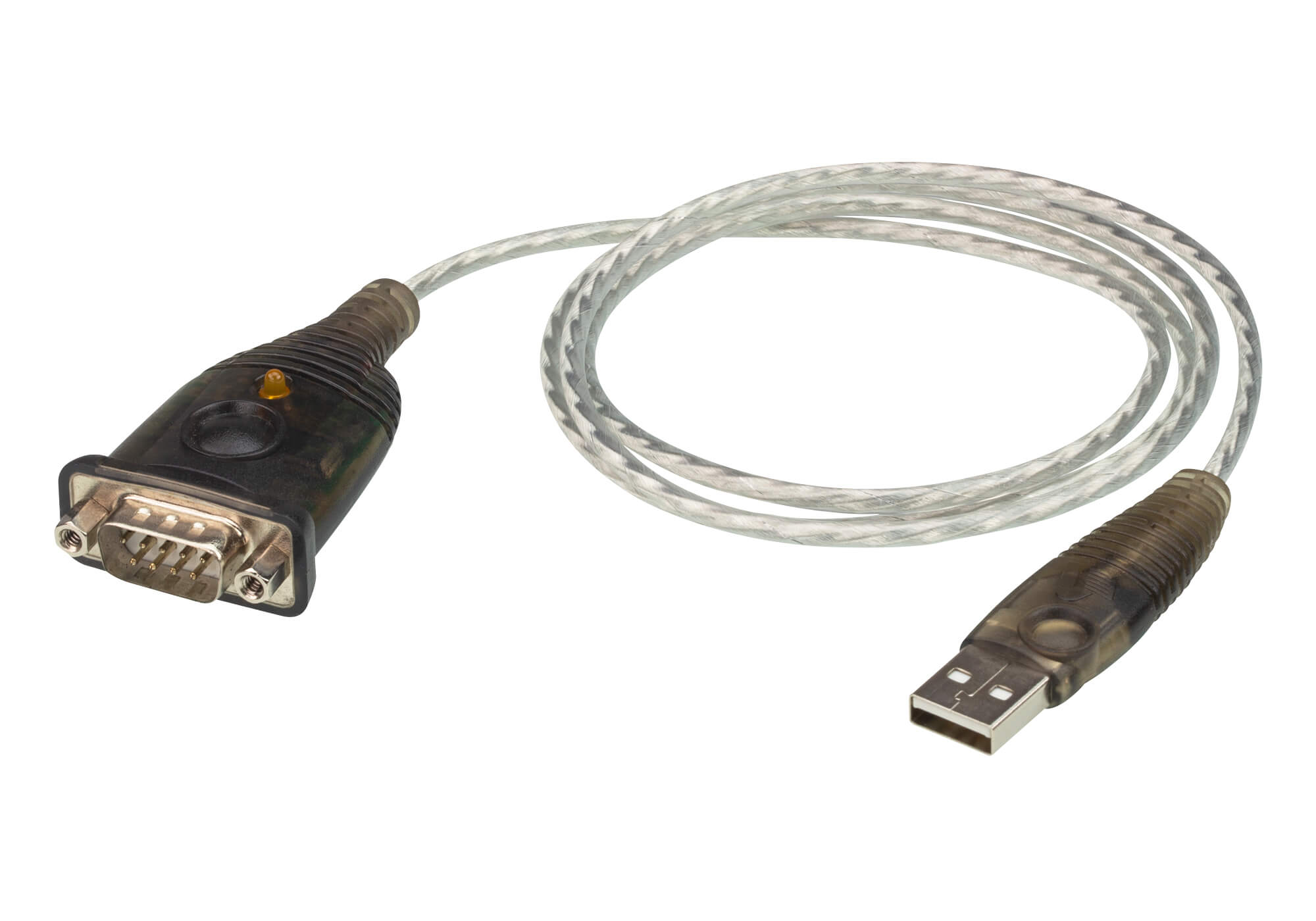 ADAPTOR USB ATEN, USB 2.0 (T) la Serial RS232 (9-pin)(T), 1 m, gri,"UC232A1-AT" (timbru verde 0.08 lei)