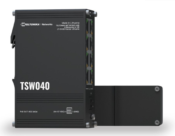 SWITCH Teltonika POE "TSW040", 8 x LAN port 10/100 Mbps PoE, buget PoE 240W "TSW040000000" (timbru verde 0.8 lei)