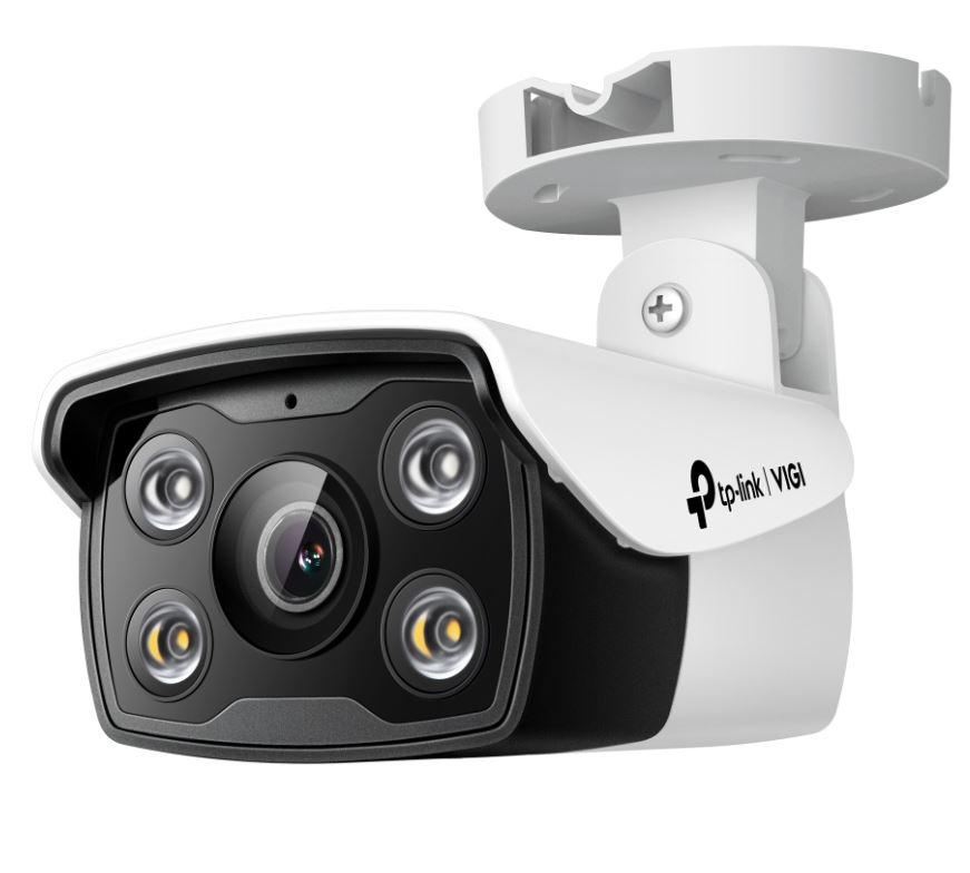 CAMERA IP TP-LINK VIGI, bullet, pt. exterior, dist. IR 30 m, tip lentila fixa 4 mm, 4 Mpx, 1 x RJ45 10/100M, carcasa plastic, POE, "VIGI C340(4mm)" (timbru verde 0.8 lei)