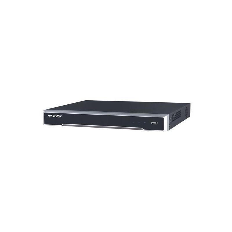 NVR HIKVISION, 8 canale, Rackabil, cap max 6 TB de fiecare HDD, porturi HDMI | VGA | RCA | Retea RJ45 | USB 2.0 | USB 3.0 | Alarm In | Alarm Out | IP video input, "DS-7608NI-K2" (timbru verde 2 lei)