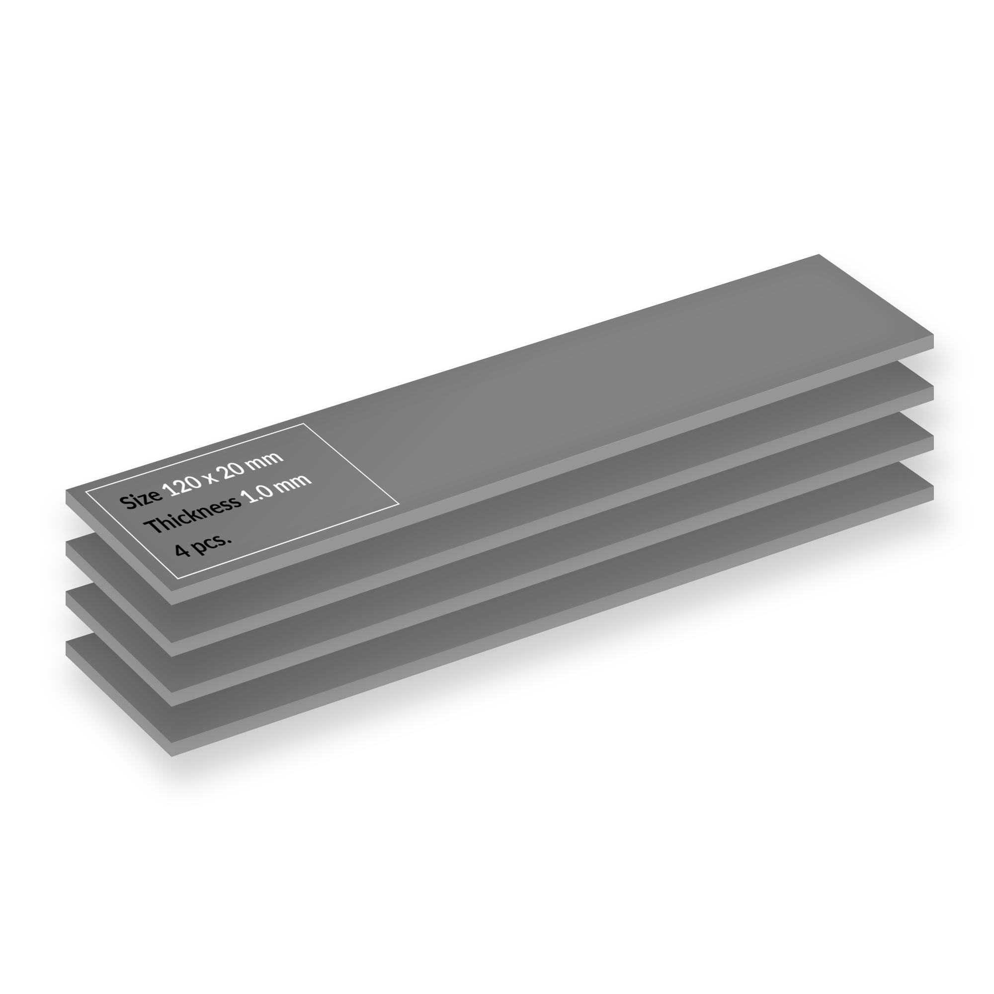 Set 4 buc Thermal Pad Arctic "TP-4", 120 x 20 mm 1mm grosime, densitate 3.4 g/cm3,"ACTPD00066A"