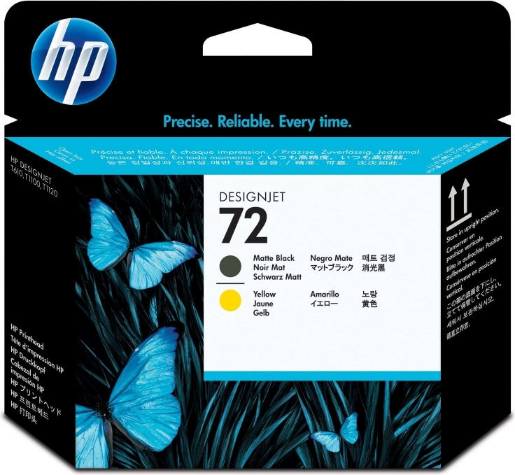 Cap Printare Original HP Matte Black/Yellow, nr.72, pentru DesignJet T1100|1120|1200|1300|2300|T610|620|770|790, , (timbru verde 0.15 lei), "C9384A"