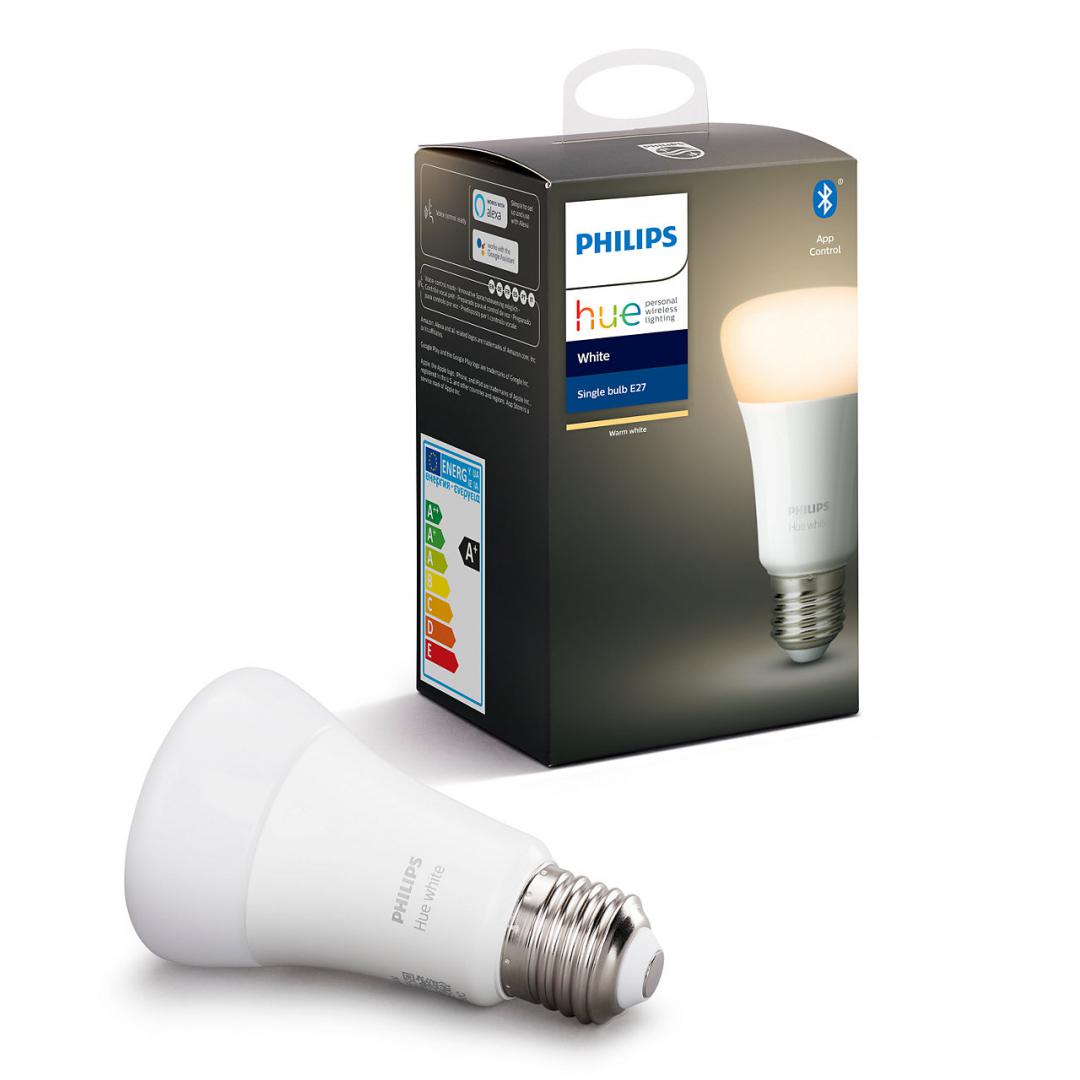 BEC smart LED Philips, soclu E27, putere 9W, forma clasic, lumina alb calda, alimentare 220 - 240 V, "000008718696785317" (timbru verde 0.45 lei)