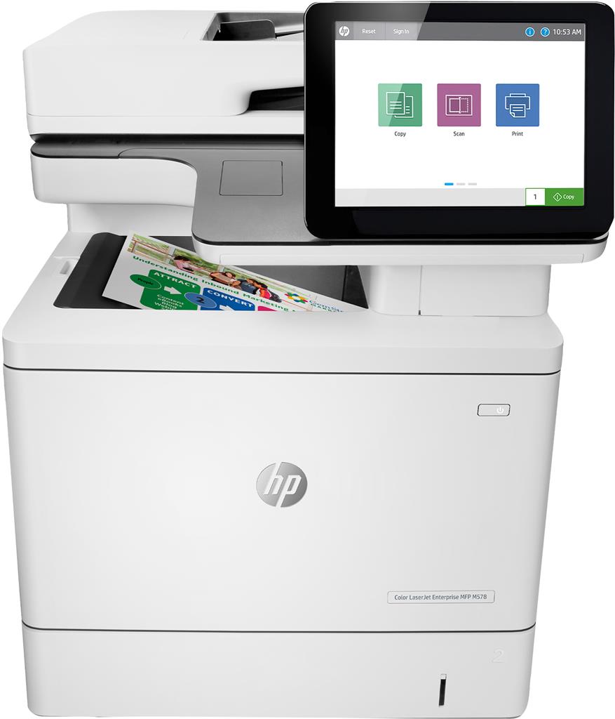 Multifunctional Laser Color HP MFP M578dn, A4, Functii:Impr|Scan|Cop,Viteza Print Mono:38ppm,Viteza Print color:38ppm,Conectiv:USB|Ret,Duplex:Da,ADF:ADF(timbru verde 40 lei) "7ZU85A"