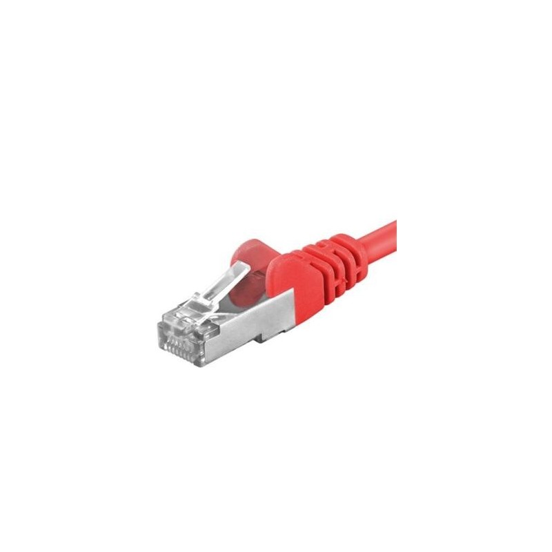 Patchcord SFTP RJ45-RJ45 Cat.6A, 10m, rosu, "SFTP-6A-10-R" (timbru verde 0.08 lei)