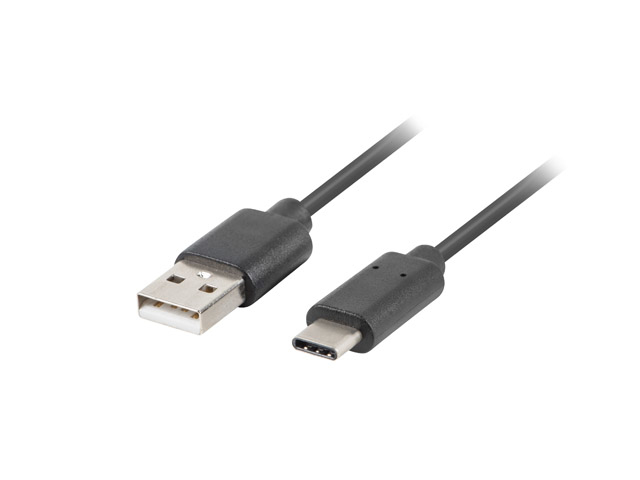 Cablu USB-C(M) USB-A(M) 2.0 0,5 m ng "CA-USBO-10CU-0005-BK" (timbru verde 0.08 lei)
