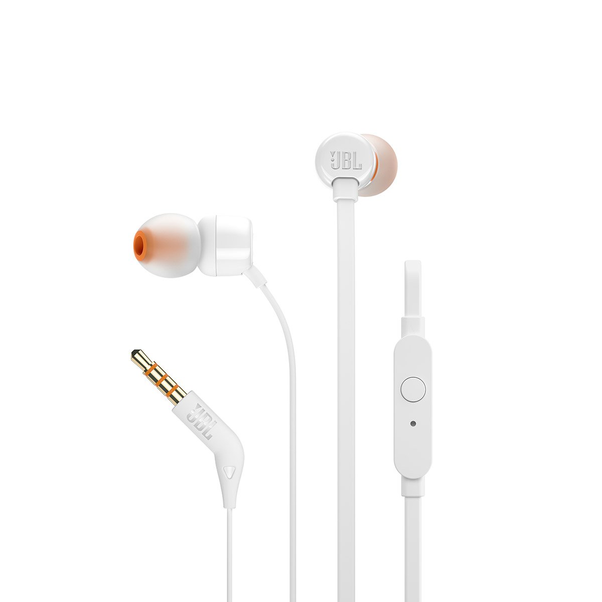 Casti JBL Tune 160 In-Ear Headphones White EU "JBL-T160-WHT" (timbru verde 0.18 lei)