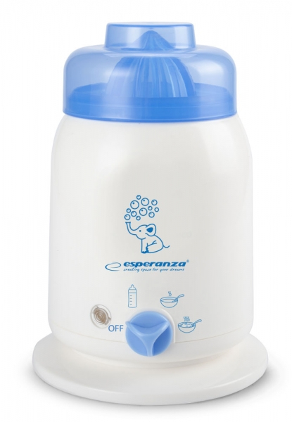 Incalzitor de biberon Esperanza TASTY EKB001 100W 500ml Alb/Albastru "EKB001" (timbru verde 0.18 lei)