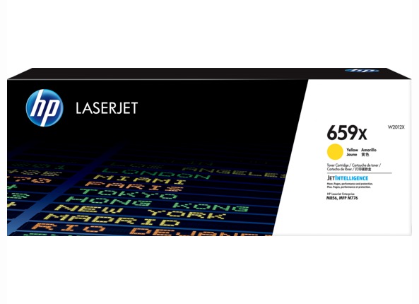 Toner Original HP Yellow, nr.659X, pentru Color LaserJet Enterprise M856|MFP M776 series, 29K, (timbru verde 1.2 lei) , "W2012X"