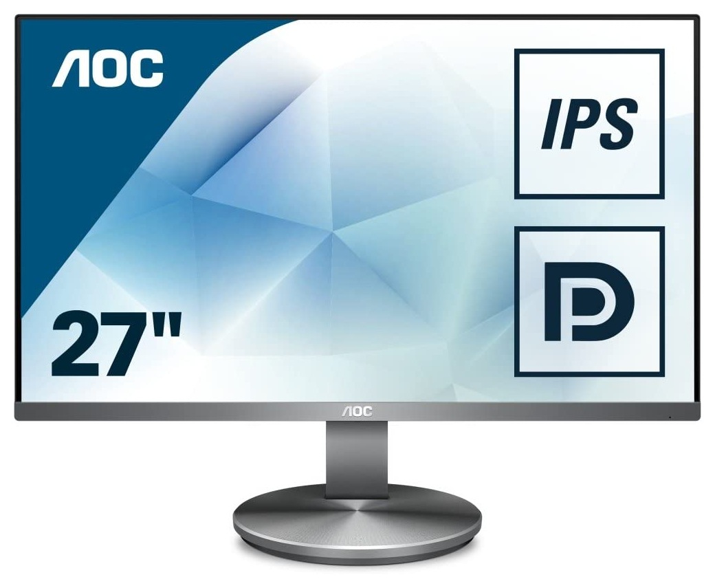 MONITOR AOC 27", Multimedia, IPS, Full HD (1920 x 1080), Wide, 250 cd/mp, 4 ms, HDMI, VGA, DisplayPort, "I2790VQ/BT" (timbru verde 7 lei)