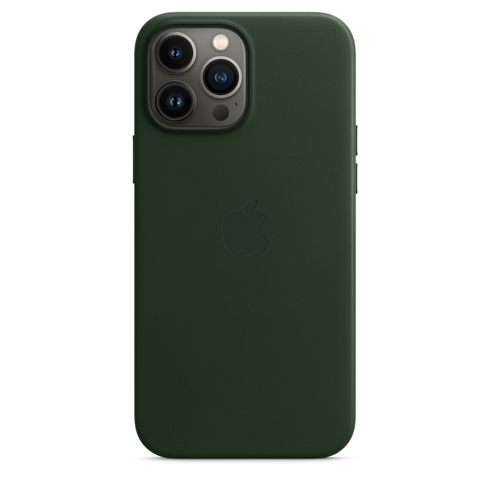 HUSA Smartphone Apple, pt iPhone 13 Pro Max, tip back cover (protectie spate) cu MagSafe, piele, MagSafe, verde, "mm1q3zm/a"