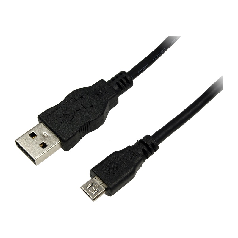 CABLU alimentare si date LOGILINK, pt. smartphone, USB 2.0 (T) la Micro-USB 2.0 (T), 0.6m, negru, "CU0057" (timbru verde 0.08 lei)