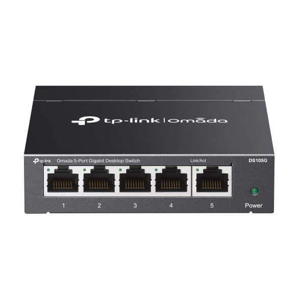 SWITCH TP-LINK Omada unmanaged, 5 porturi Gigabit, carcasa metalica "DS105G" (timbru verde 2 lei)