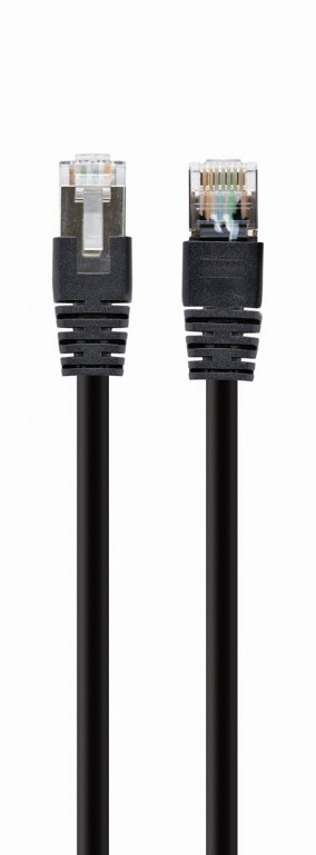 PATCH CORD S/FTP GEMBIRD Cat6a, LSZH, cupru, 1 m, negru, AWG27, dublu ecranat "PP6A-LSZHCU-BK-1M" (timbru verde 0.08 lei)
