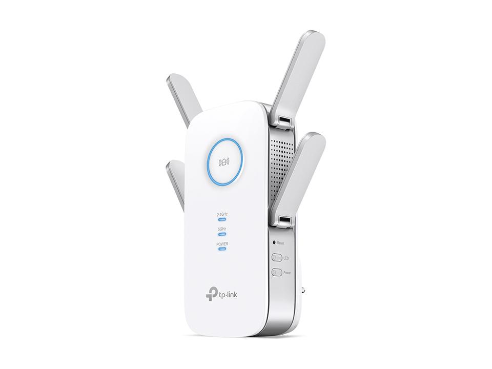 RANGE EXTENDER TP-LINK wireless 2600Mbps, 1 port Gigabit, 4 antene externe, dual band AC2600, 2.4GHz & 5GHz,MU-MIMO "RE650" (timbru verde 2 lei)