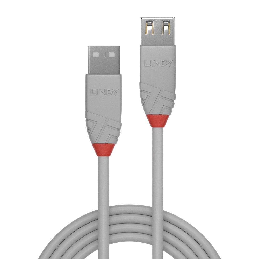 Cablu Lindy 3m USB 2.0 Type A Ext Anthra, "LY-36714" (timbru verde 0.18 lei)