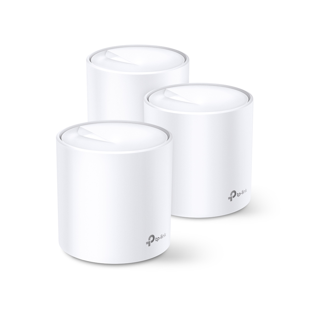 MESH TP-LINK, wireless, router AX5400, pt interior, 5400 Mbps, port LAN, WAN, 2.4 GHz | 5 GHz, antena interna x 4, standard 802.11ax Wi-Fi 6, "Deco X60(3-pack)" (timbru verde 2.00 lei)