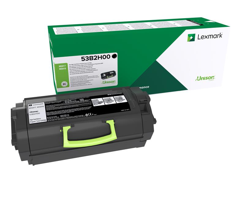 Toner Original Lexmark Black, 53B2H00, pentru MS817|MS818, 25K, (timbru verde 1.2 lei) , "53B2H00"