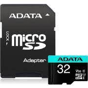 CARD MicroSD ADATA PremierPro, 32 GB, MicroSDHC, clasa 10, standard UHS-I U1, "AUSDH32GUI3V30SA2-RA1" (timbru verde 0.03 lei)