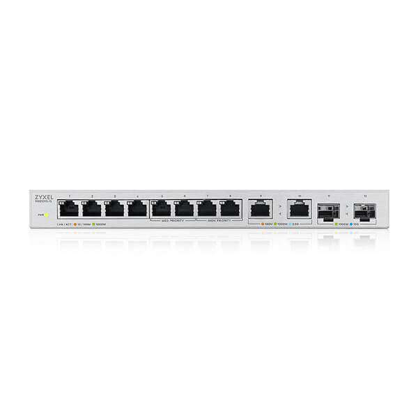 ZYXEL XGS1010-12 RJ45PORT SWITCH 2SFP+ "XGS1010-12-ZZ0102F" (timbru verde 2 lei)
