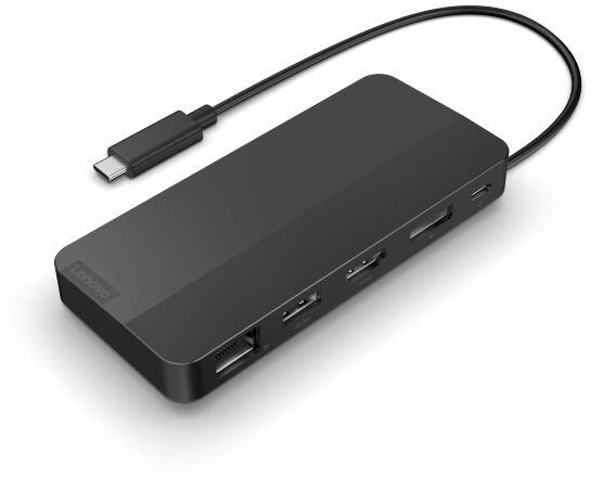 Lenovo USB-C Dual Display Travel Dock (with power adapter) "40B90100EU" (timbru verde 0.18 lei)
