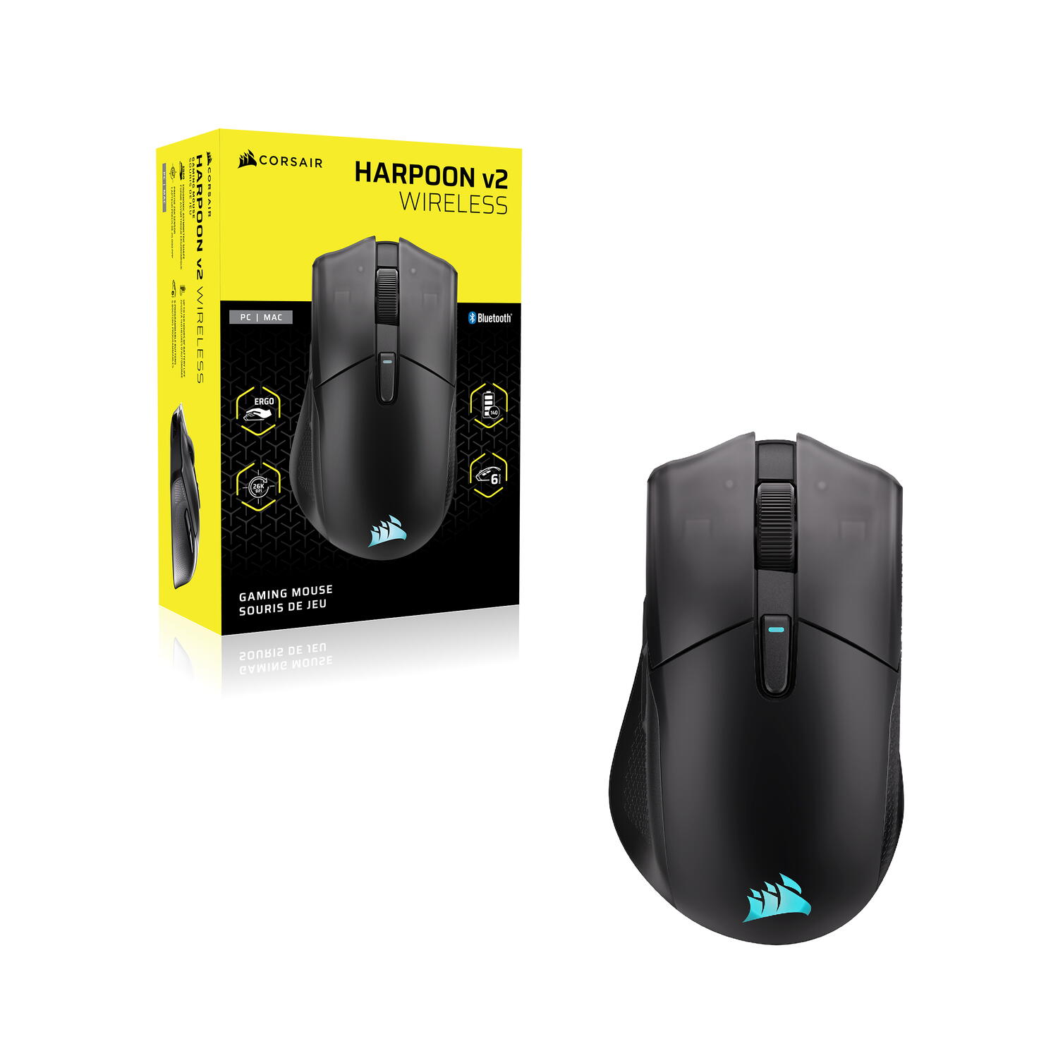 Mouse Gaming Wireless Corsair IRONCLAWSE "CH-9311110-WW" - imagine 4
