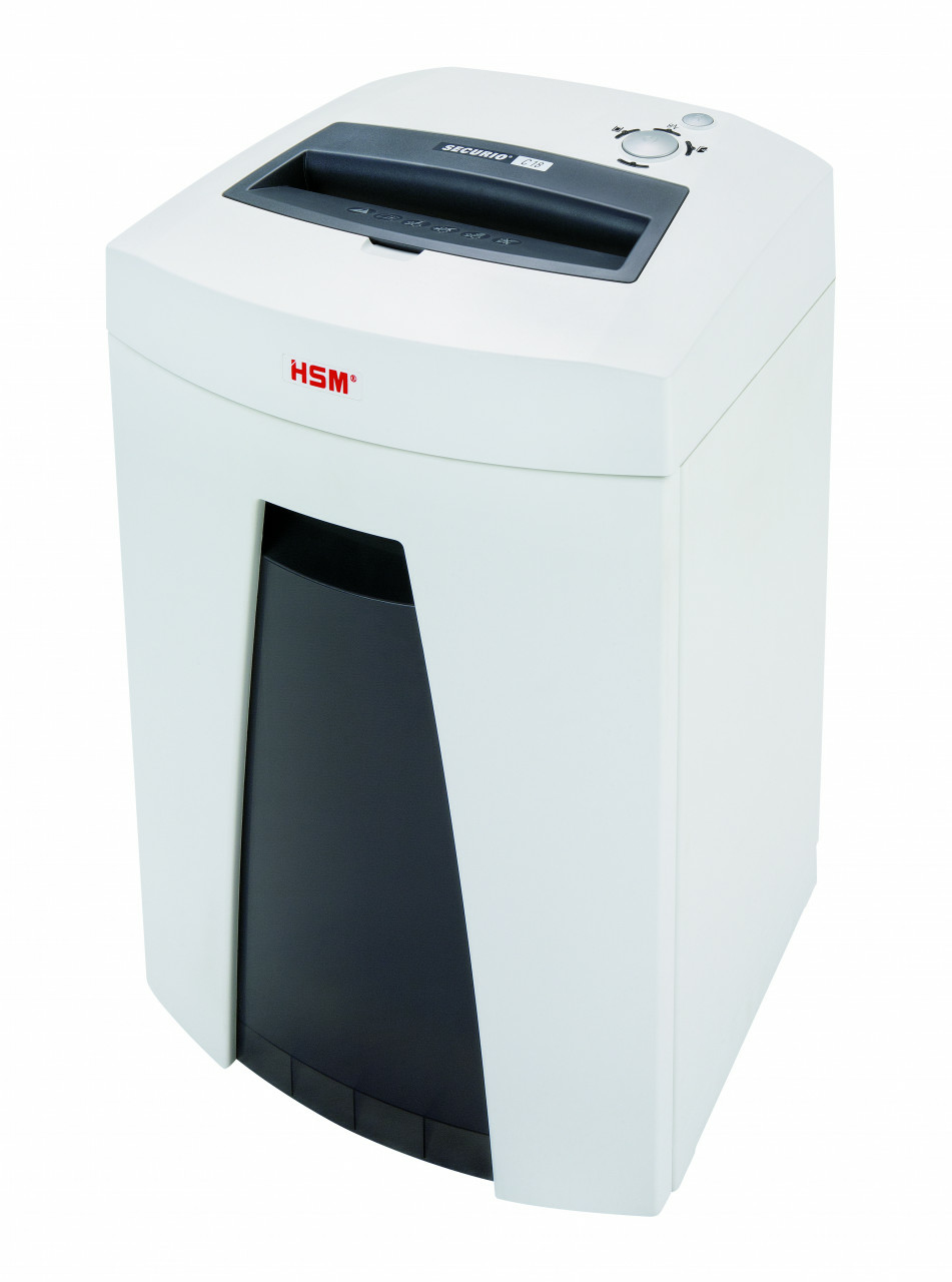 Distrugator documente manual HSM Securio C18, 6-7 coli, cross cut (1.9 x 15mm), securitate 5 "H-1912121" (timbru verde 11 lei)