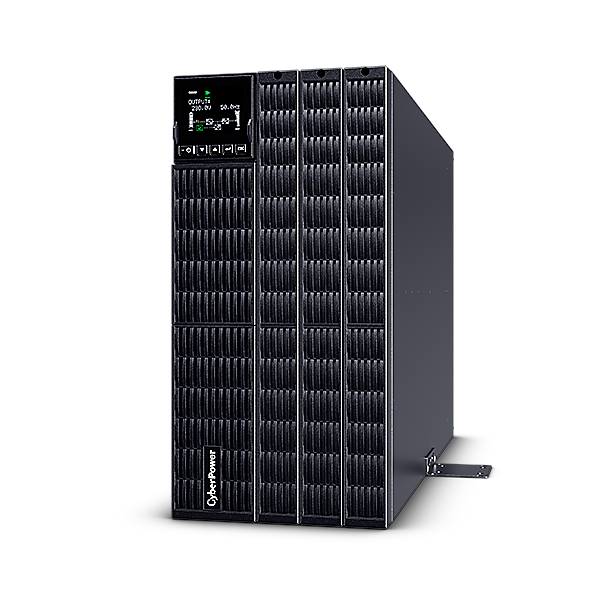 UPS CYBER POWER Online dubla conversie cu sin. pura, cu management, Rack 5U, LCD, 6000VA/6000W, 8x IEC, baterie 20x 12V/9Ah, incarcare pana la 4h, USB, RS232, slot SNMP, APFC, LCD col, EPO, EBM, GreenP, "OLS6KERT5UM" (timbru verde 88 lei)