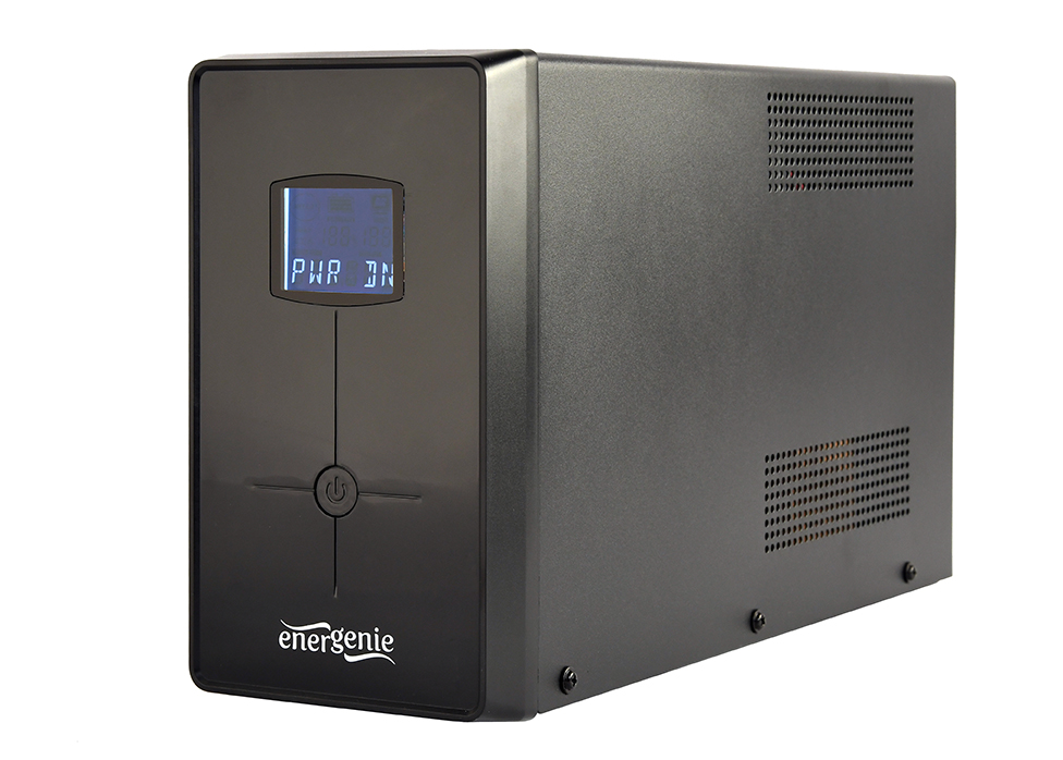 UPS GEMBIRD, Line Int. cu management, mini tower, 2000VA/1200W, AVR, IEC x 3/ Schuko x 2, 2 x baterie 12V/9Ah, display LCD, back-up 1 - 10 min., "EG-UPS-035", (timbru verde 11 lei)