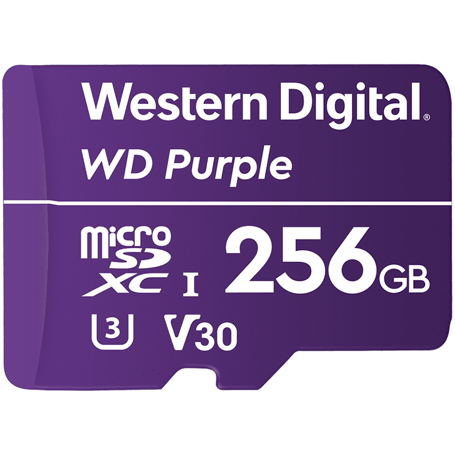 WD Purple 256GB Surveillance microSD XC Class - 10 UHS 1, "WDD256G1P0C" (timbru verde 0.03 lei)