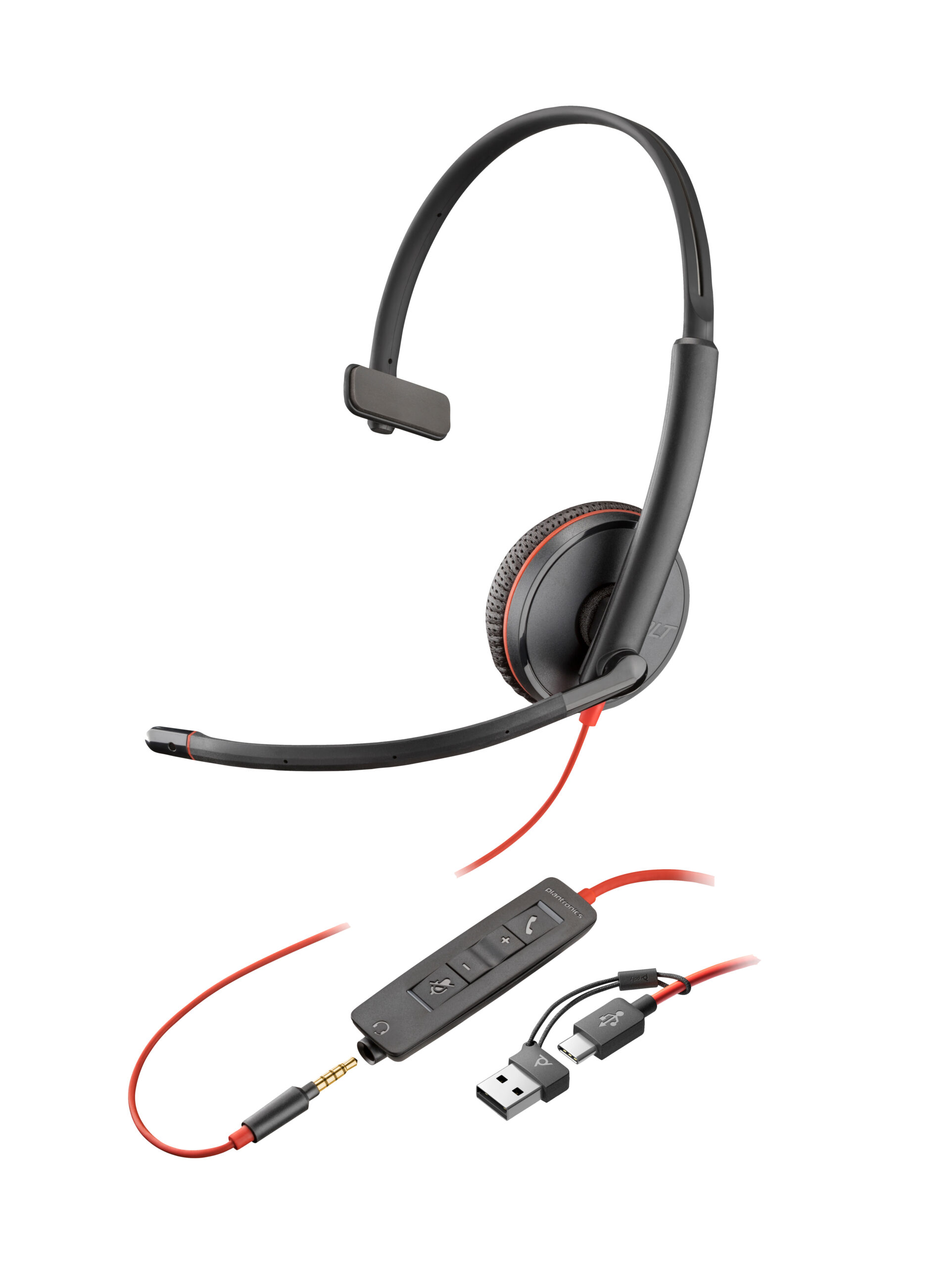 Poly BW 3215 USB-C HS +3.5mmP +USB-C/A"8X227AA" (timbru verde 0.18 lei)