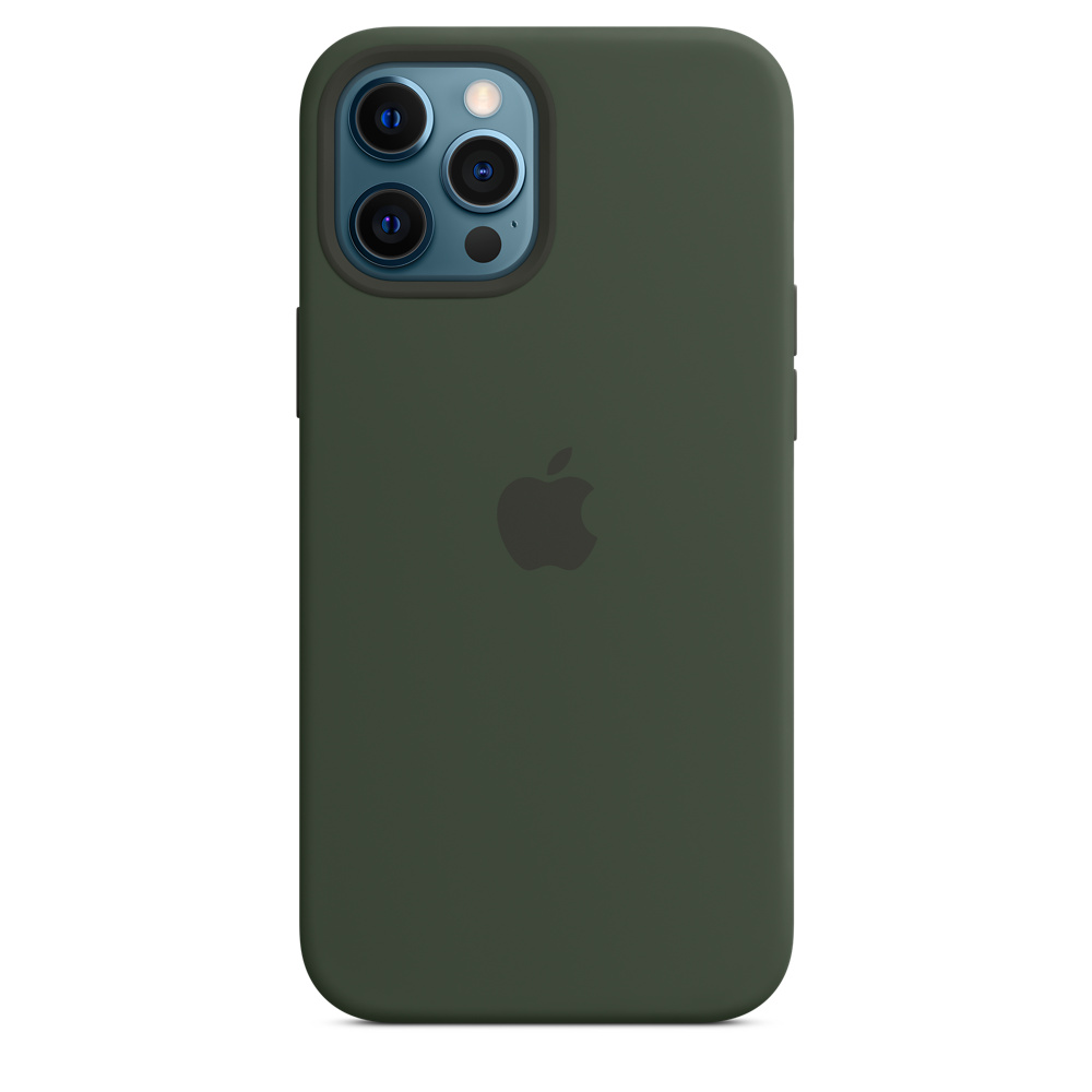 HUSA Smartphone Apple, pt iPhone 12 | iPhone 12 Pro Max, tip back cover (protectie spate) cu MagSafe, silicon, MagSafe, verde, "mhlc3zm/a"