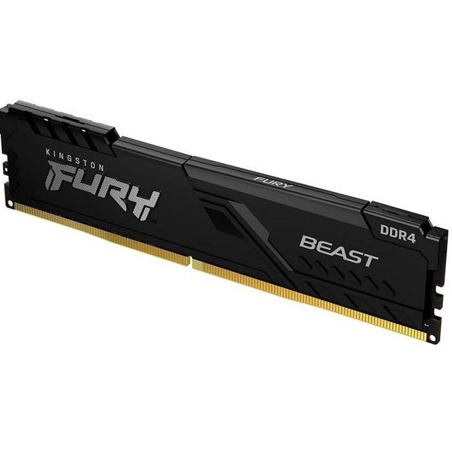 Memorie DDR Kingston FURY Beast DDR4 32 GB, frecventa 3200 MHz, 1 modul, radiator, "KF432C16BB/32"