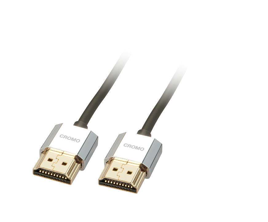 Cablu Lindy 1m High Speed HDMI CROMO "LY-41671" (timbru verde 0.18 lei)