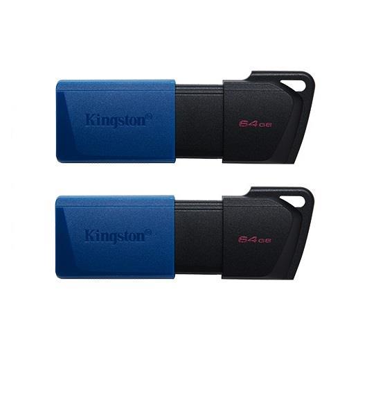 64GB USB3.2 Gen 1 DataTraveler Exodia M (Black + Blue) - 2 Pieces, "DTXM/64GB-2P" (timbru verde 0.03 lei)