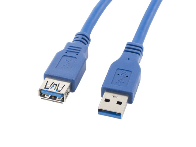 Cablu USB-A M/F 3.0 3 m albastru "CA-US3E-10CC-0030-B" (timbru verde 0.08 lei)