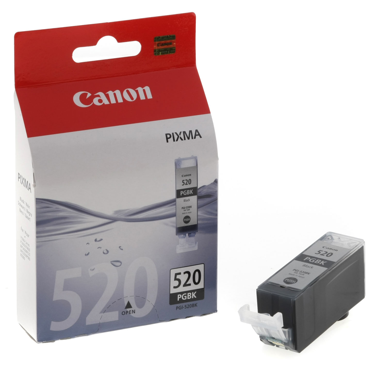 Cartus Cerneala Original Canon Black, PGI-520B2X, pentru Pixma IP3600|IP4600|IP4700|MP540|MP550|MP560|MP620|MP630|MP640|MP980|MP990|MX860|MX870, , (timbru verde 0.15 lei), "BS2932B009AA"
