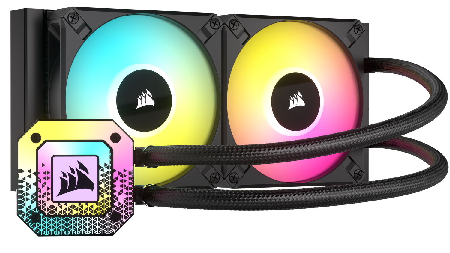 Cooler Corsair "iCUE H100i ELITE CAPELLIX XT", skt universal, racire cu lichid, ventilator 120 mm x 2, 2100 rpm, iluminat RGB, "CW-9060068-WW" (timbru verde 2 lei)