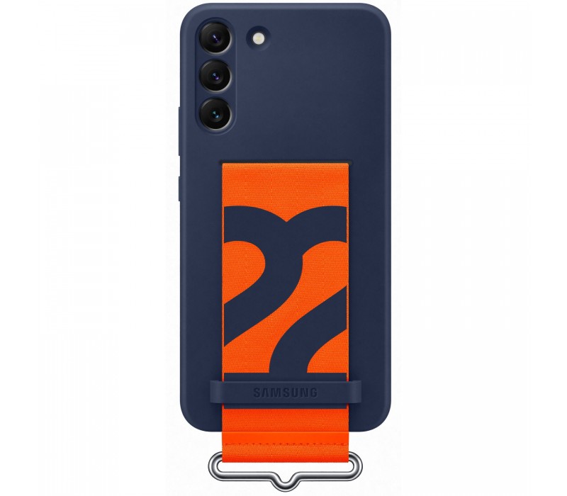 Galaxy S22 Plus; Silicone Cover with Strap; Navy "EF-GS906TNEGWW"
