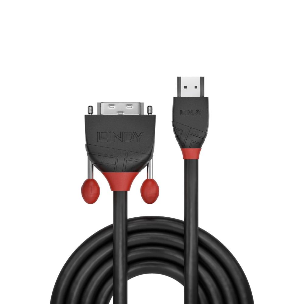 Lindy Cablu HDMI la DVI-D 1m, negru "LY-36271" (timbru verde 0.18 lei)