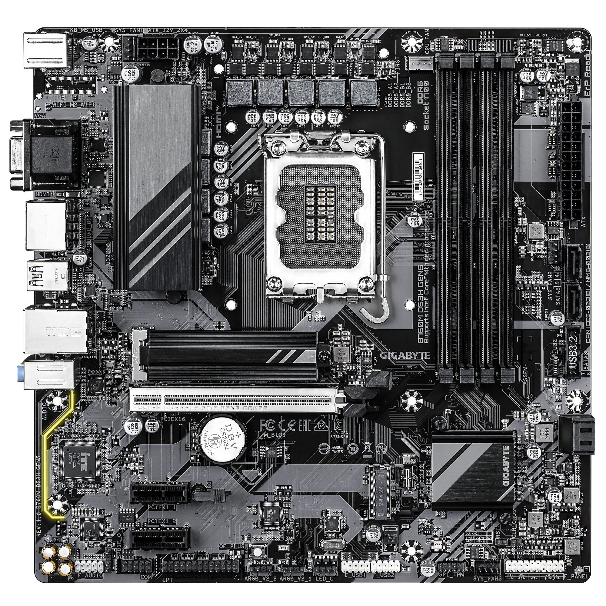 Placa de baza GIGABYTE B760M DS3H GEN5"B760M DS3H GEN5" - imagine 2