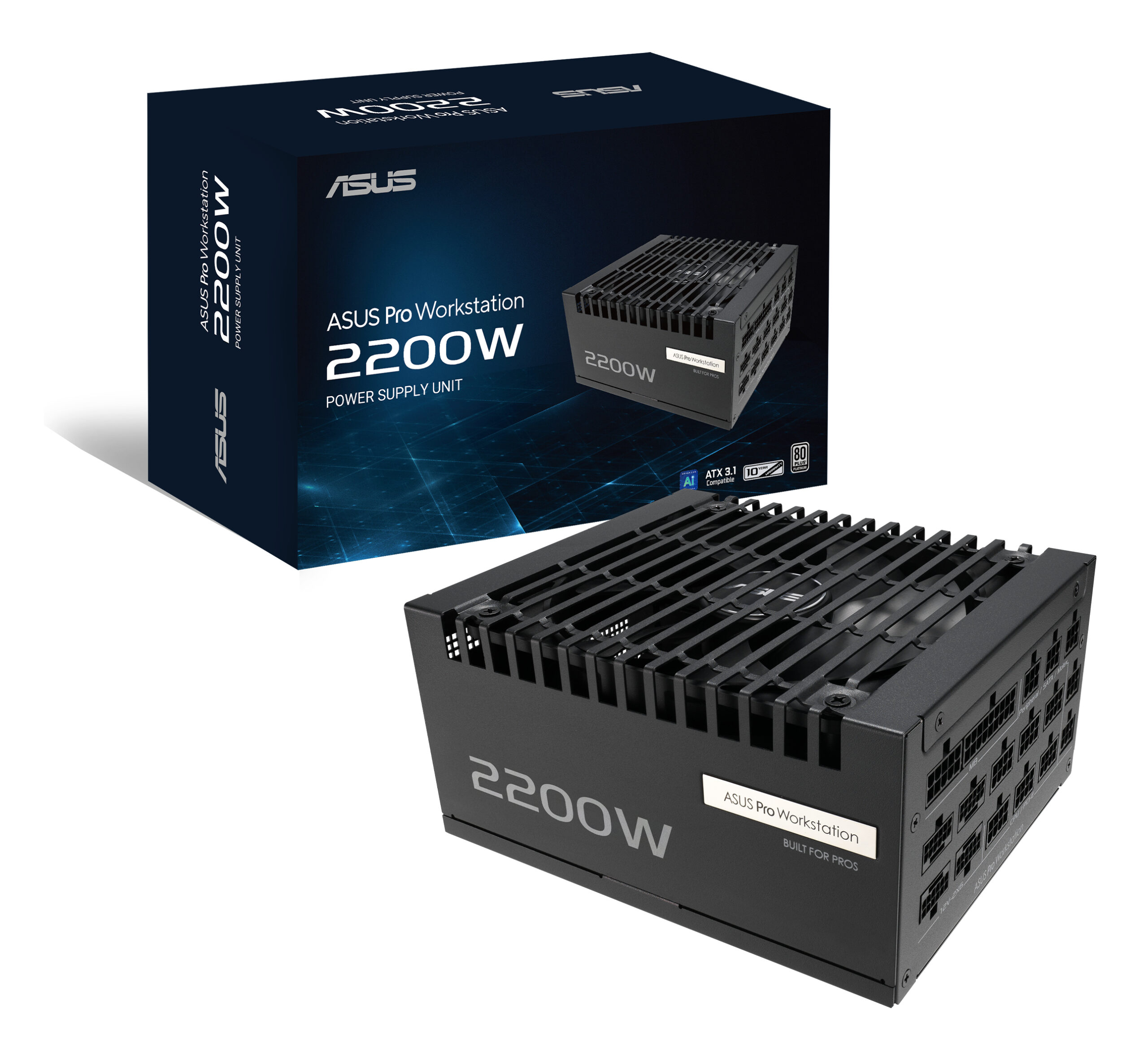 Sursa Asus Pro WS 2200W Platinum, 90YE00Z1-B0NA00 "ASUS-PRO-WS-2200P" - imagine 10