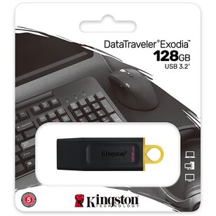 Memorie USB 3.2 / 3.1 / 3.0 / 2.0 Kingston, 128GB, DataTraveler, Black "PD KGT USB 128GB-BK" (timbru verde 0.03 lei)